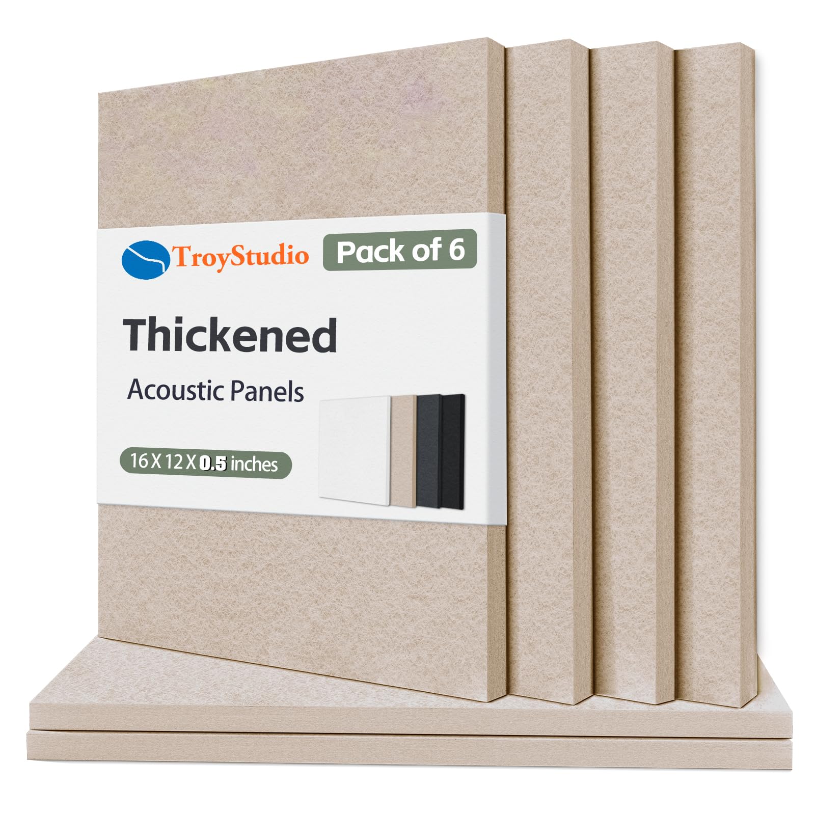 Amazon.com: TroyStudio Thickened Acoustic Panels, 16 x 12 x 0.5